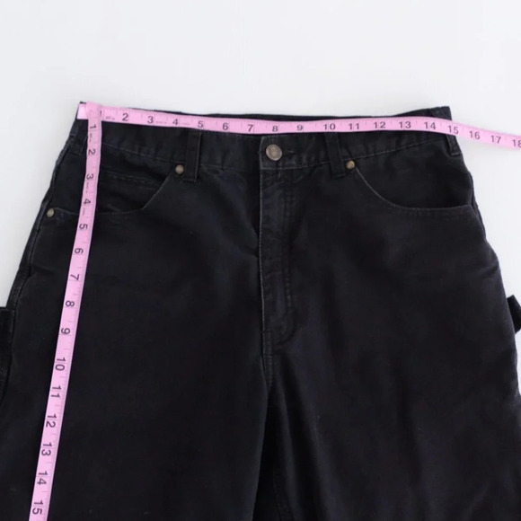 Tough Duck Black Carpenter Style Fleece Lined Pants - Picture 5 of 13